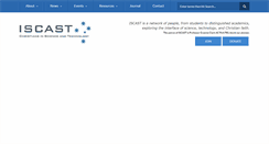 Desktop Screenshot of iscast.org