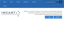 Tablet Screenshot of iscast.org